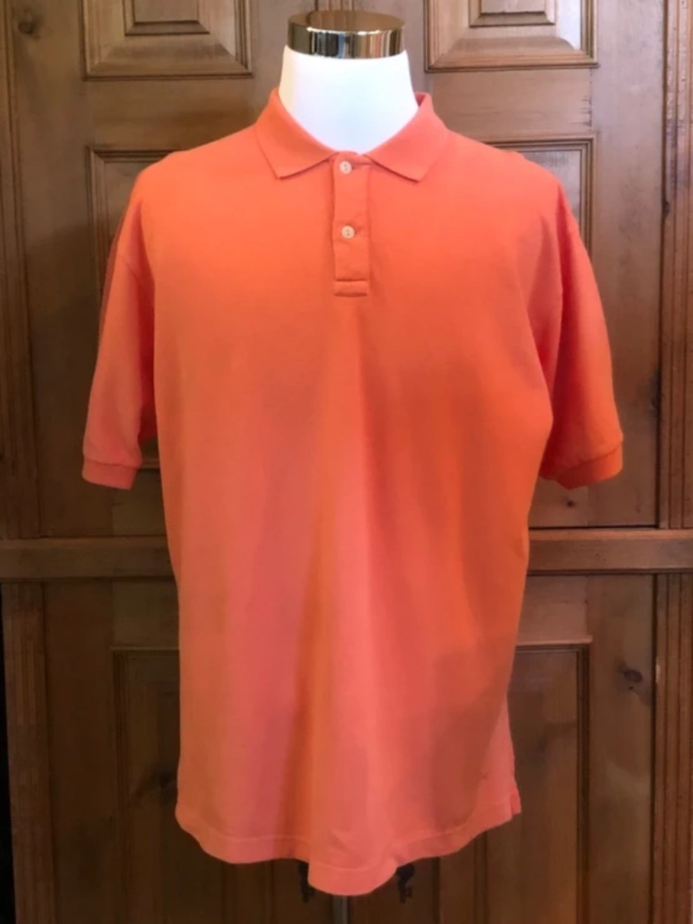 American Eagle Outfitters Men's Orange Polo Short Sleeve Golf Shirt XL